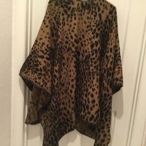 Animal print cape